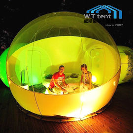 Tenda gonfiabile trasparente della bolla per il campeggio all'aperto con l'aeratore