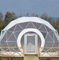 Grande tessuto romantico del PVC del doppio della finestra di vetro della tenda della cupola geodetica